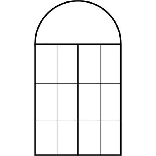 Window C54 (Non-Opening, Round or Curved Top)