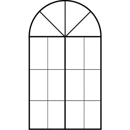 Window C55 (Non-Opening, Round or Curved Top)