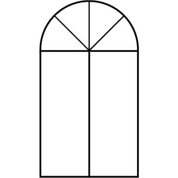 Window C56 (Non-Opening, Round or Curved Top)