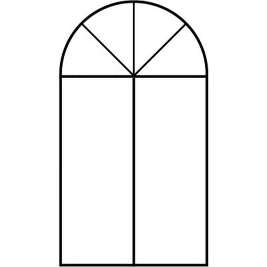 Window C56 (Non-Opening, Round or Curved Top)